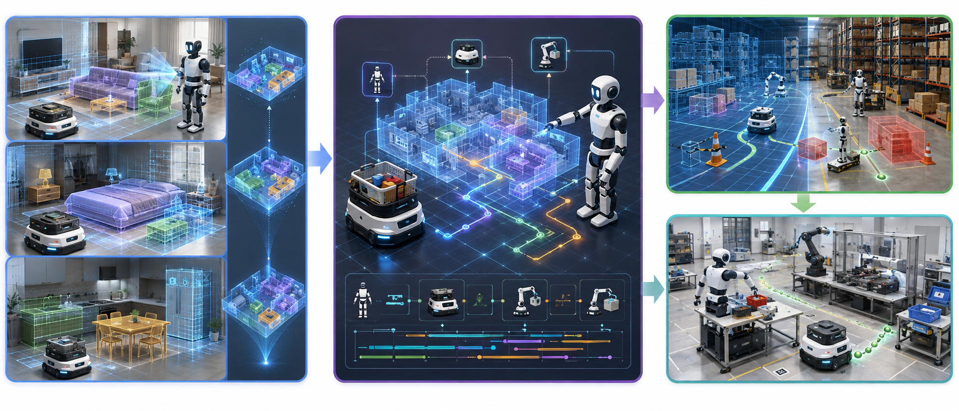3D-VLP roadmap: real-time 3D-LLM map update, multi-robot embodied planning, and Sim-to-Real validation