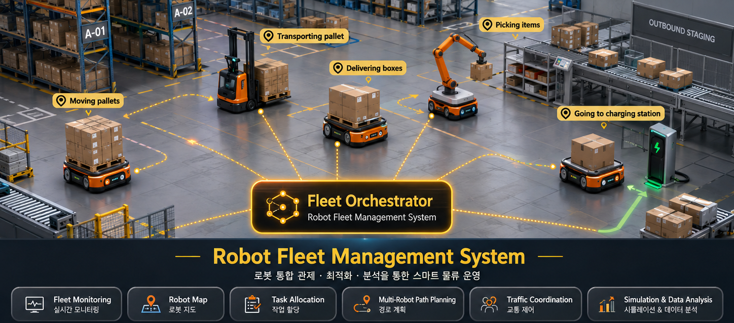 Multi-Robot System: Robot Fleet Management System overview